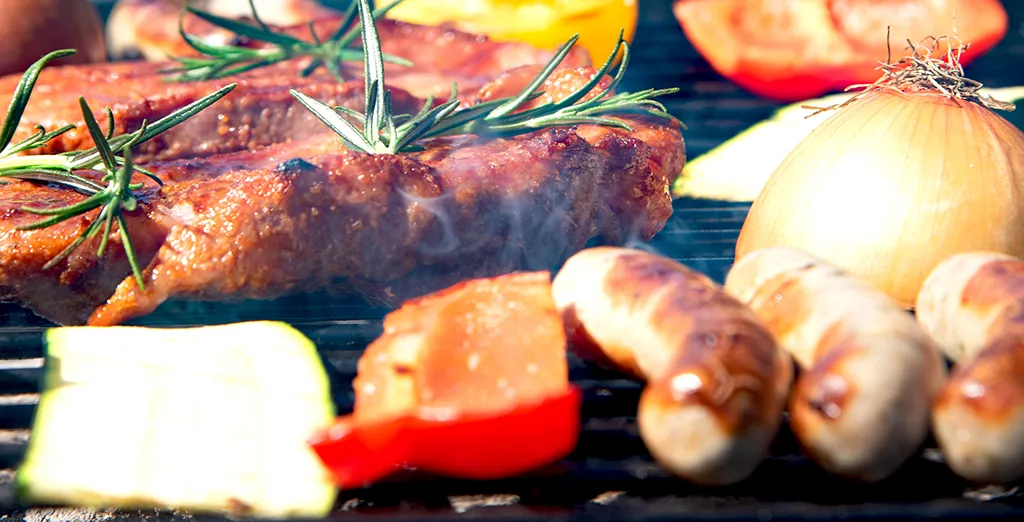 Nahaufnahme Grillfleisch